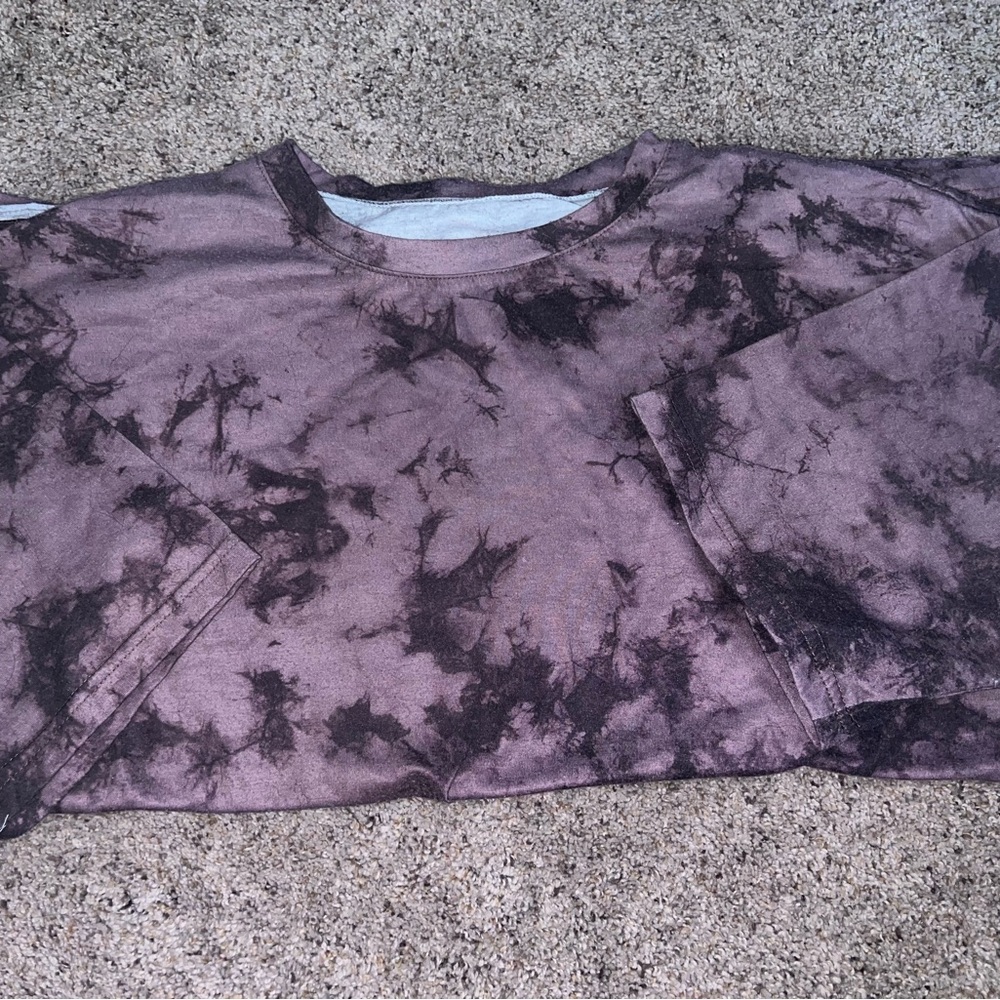 Tie-Dye Purple and Black T-Shirt